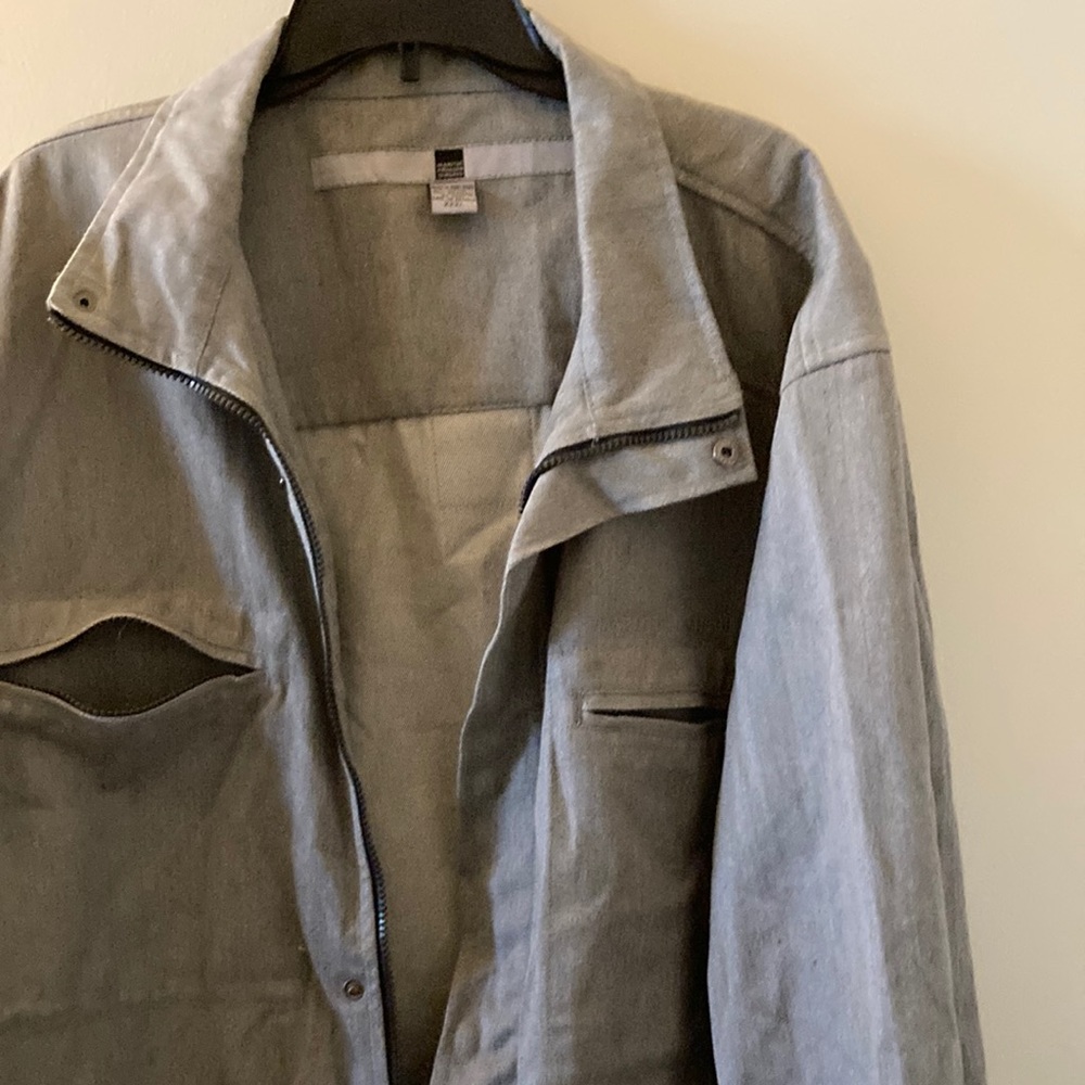 Men’s  jacket two tone denim